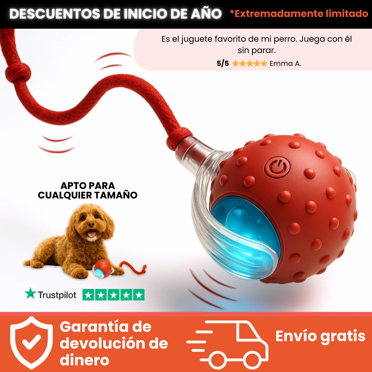 Teddyloo™ – Pelota interactiva para la estimulación